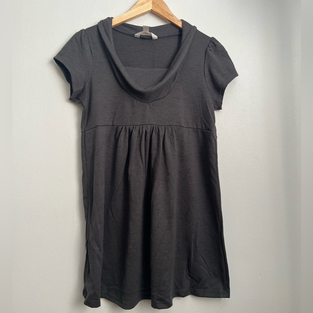 Three Seasons Maternity Charcoal Dress - Picture 3 of 12